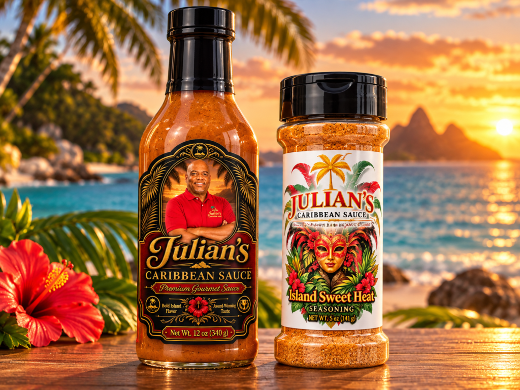 Julian's Caribbean Sauce & Seasonings brand photograph